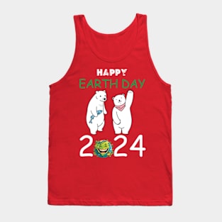 happy earth day 2024 gift april 22 Cute Teacher  Lover Rainbow Tank Top